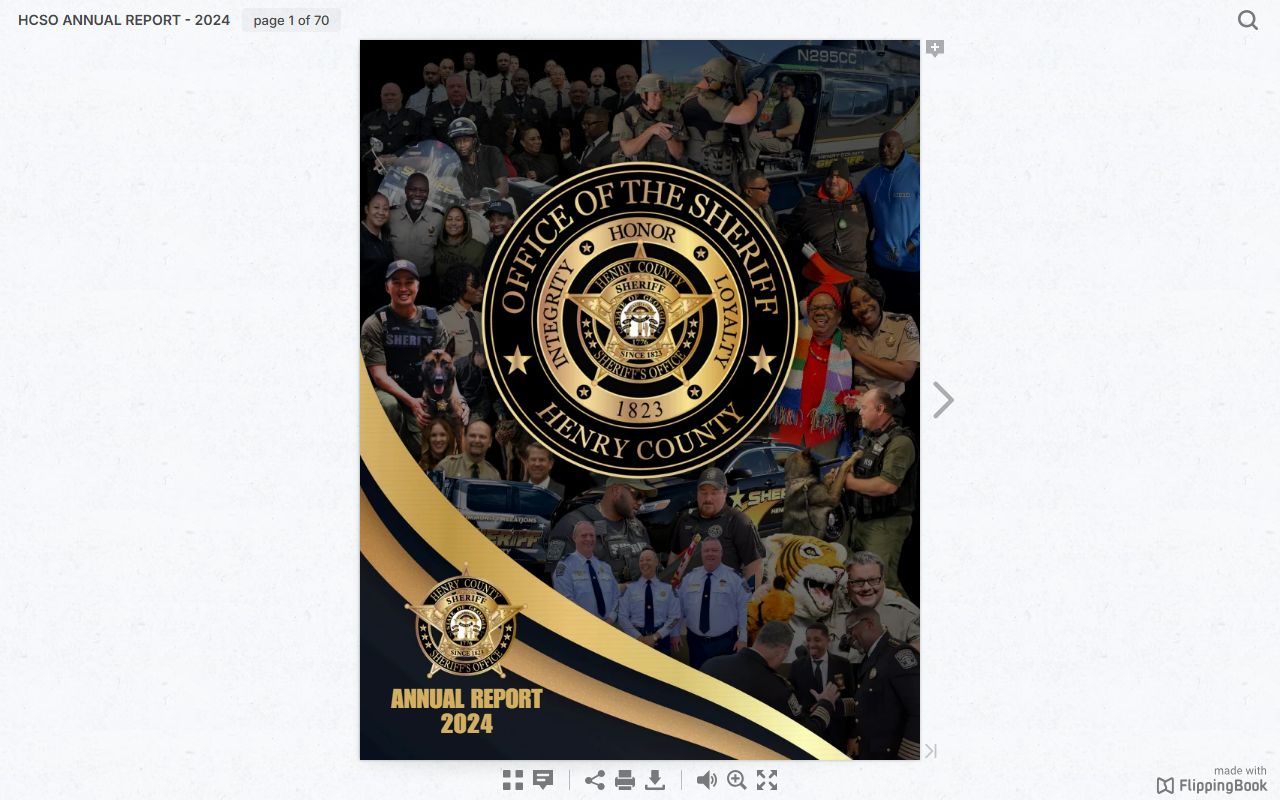 Henry County Jail Annex inmate population annual report and facility improvements